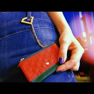 Diamond Supply Checker Chain Coin Pouch